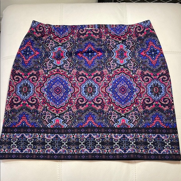 Talbots Elegant Paisley Print Skirt - Size 2X - Picture 1 of 5